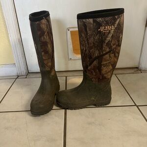 RedHead Kids Camo Boots - Camo and Black